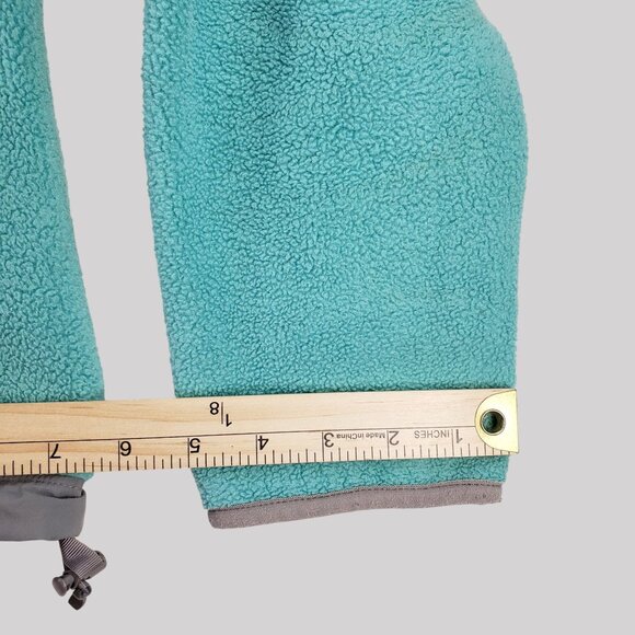 The North Face Womens Turquoise & Gray Full-Zip Fleece Jacket Size S - Picture 9 of 9